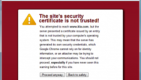 SSL Error - Improperly Implemented SSL Certyficate